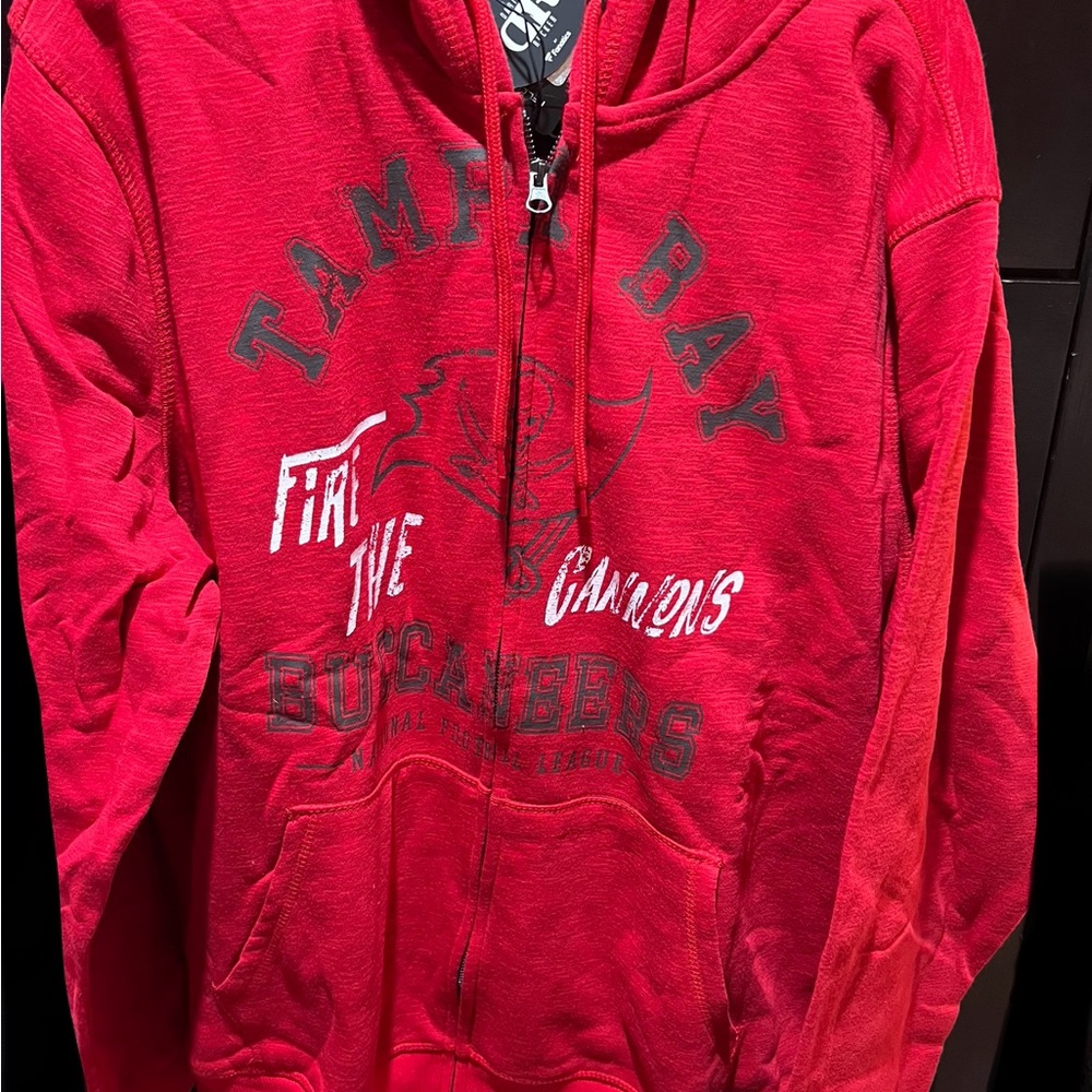 NFL Red Zip Up Sweater